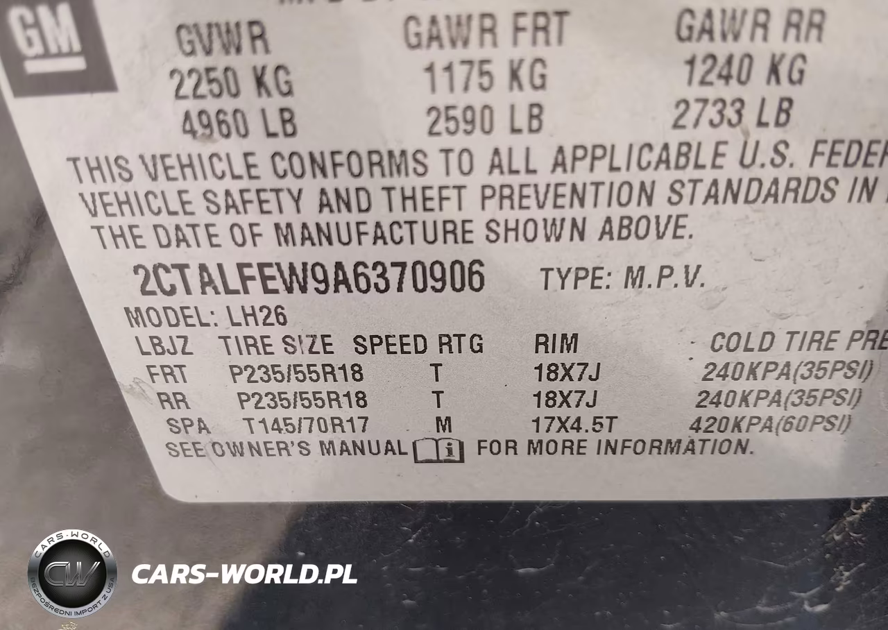 2010 GMC Terrain Slt-1 VIN:2CTALFEW9A6370906 - 9