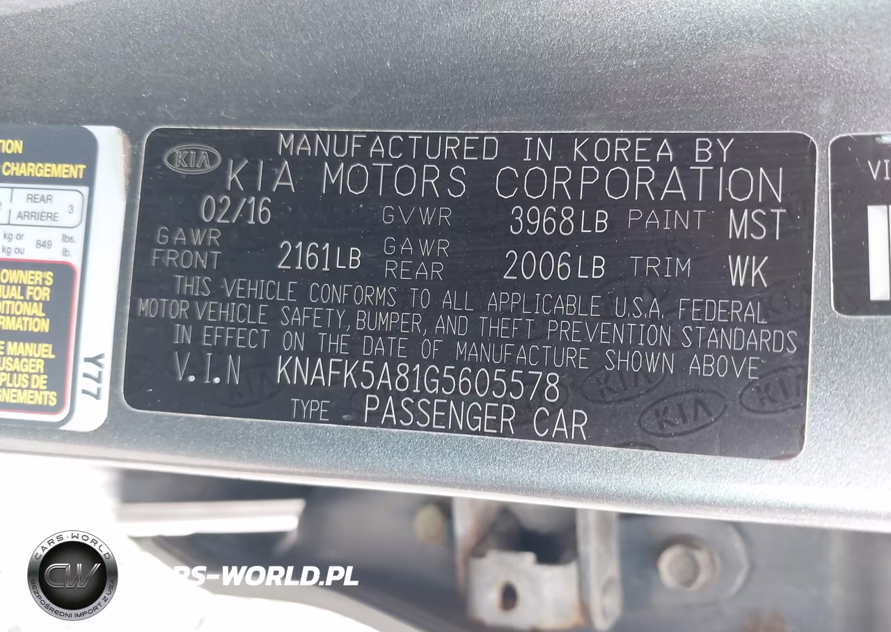 2016 Kia Forte Lx VIN:KNAFK5A81G5605578 - 9
