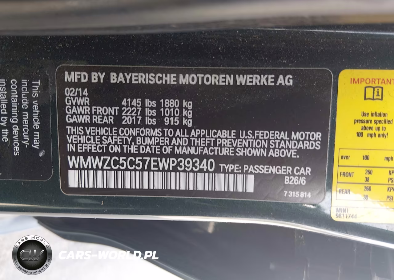 2014 Mini Countryman Cooper S VIN:WMWZC5C57EWP39340 - 9