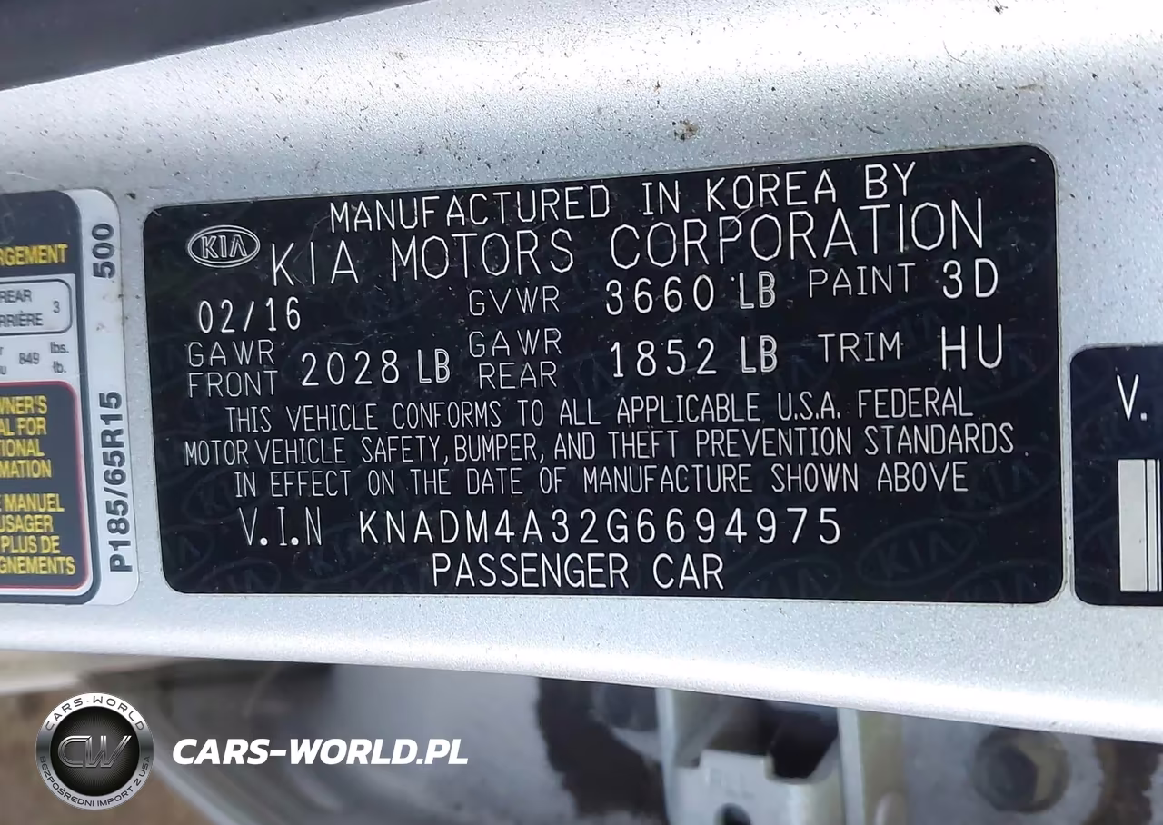 2016 Kia Rio Lx VIN:KNADM4A32G6694975 - 9