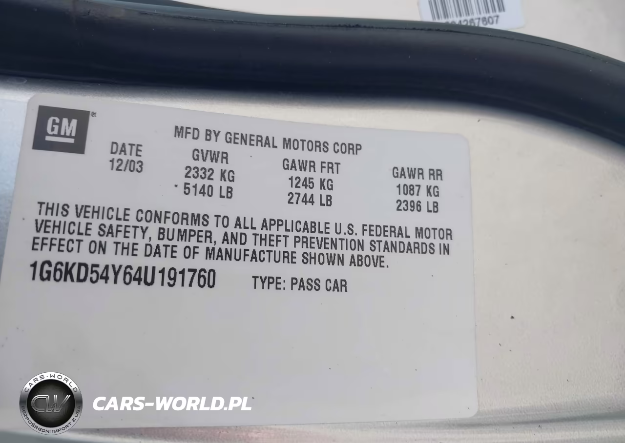 2004 Cadillac Deville Standard VIN:1G6KD54Y64U191760 - 9