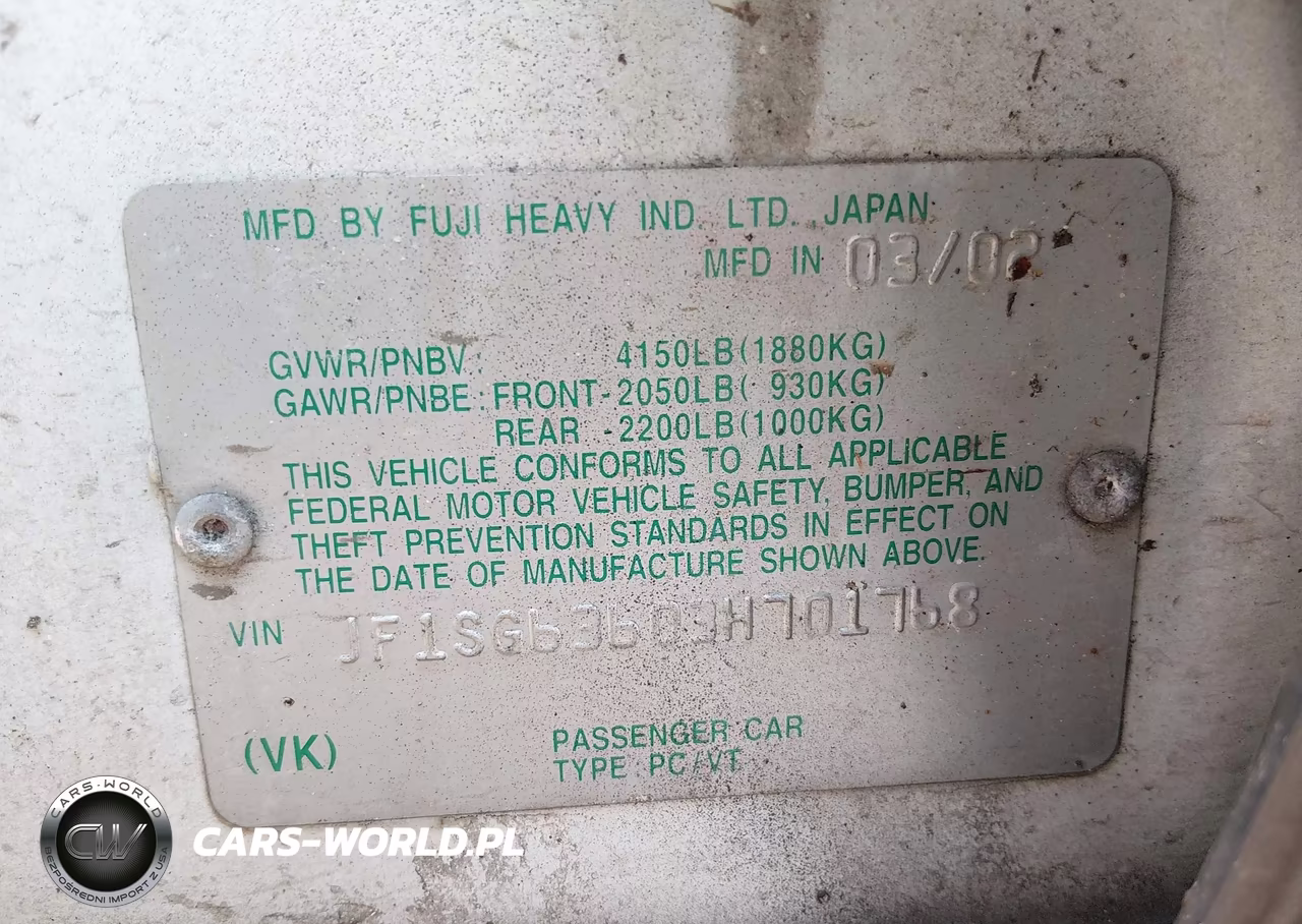 2003 Subaru Forester X VIN:JF1SG63603H701768 - 4
