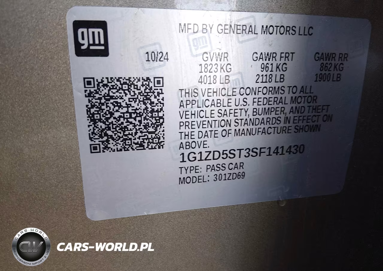 2025 Chevrolet Malibu Fwd 1Lt VIN:1G1ZD5ST3SF141430 - 9