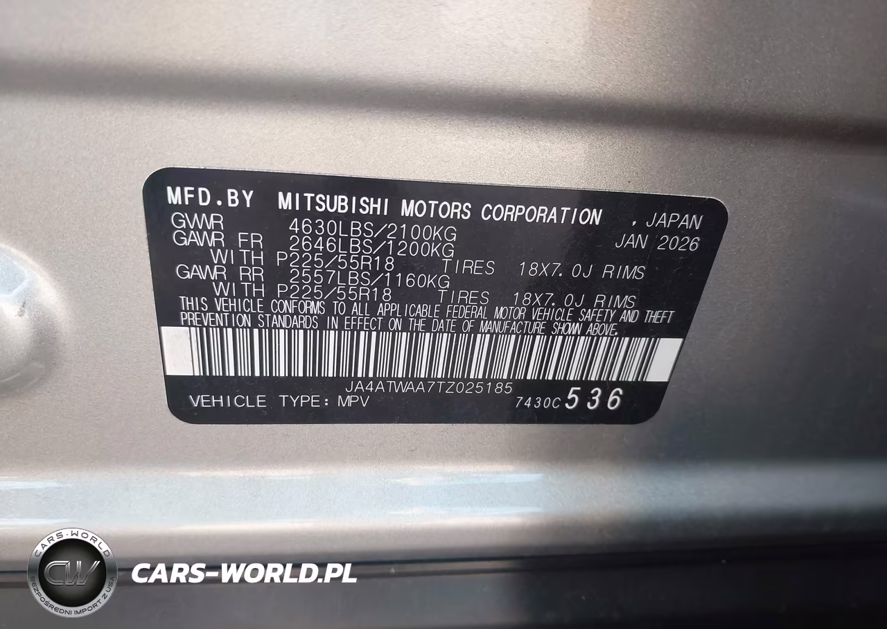 2026 Mitsubishi Eclipse Cross Black Edition S-Awc-Se S-Awc-Sel S-Awc VIN:JA4ATWAA7TZ025185 - 9