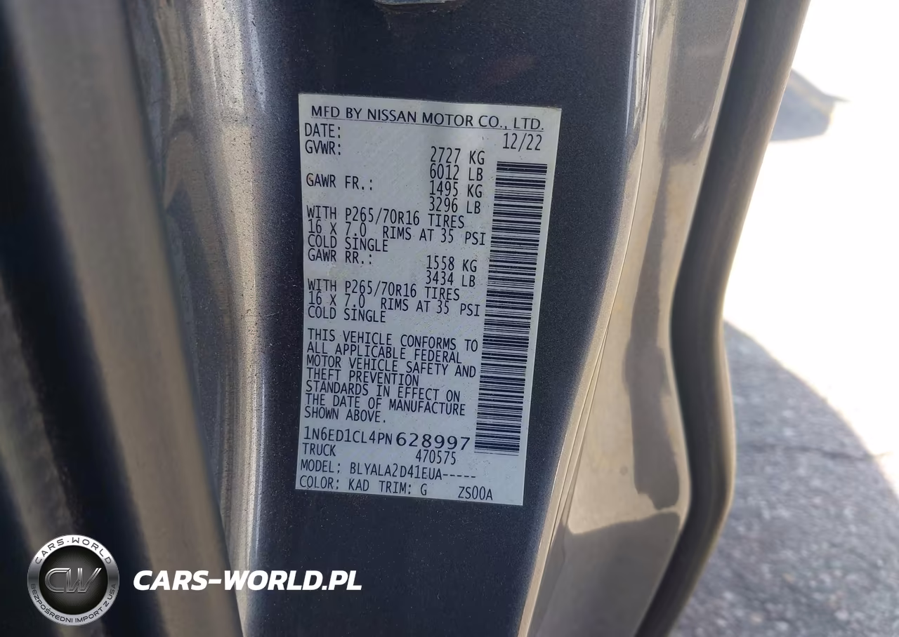 2023 Nissan Frontier King Cab S 4X2 VIN:1N6ED1CL4PN628997 - 9
