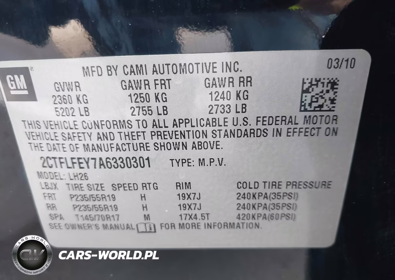 2010 GMC Terrain Slt-1 VIN:2CTFLFEY7A6330301 - 9