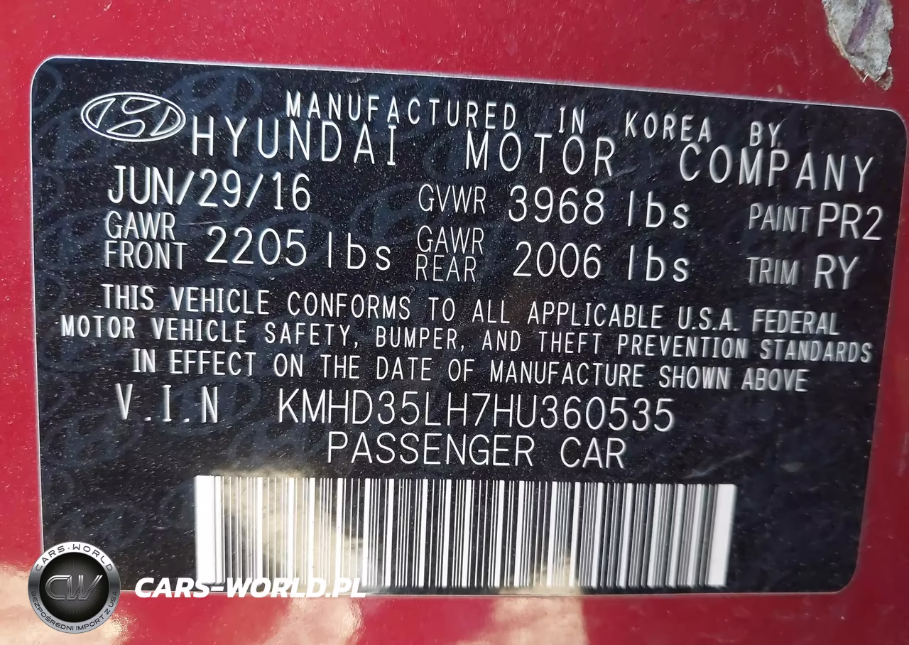 2017 Hyundai Elantra Gt VIN:KMHD35LH7HU360535 - 9