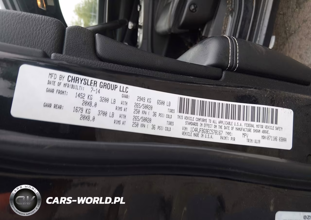 2014 Jeep Grand Cherokee Limited VIN:1C4RJFBG9EC578167 - 9