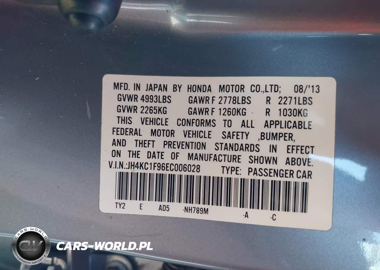 2014 Acura Rlx VIN:JH4KC1F96EC006028 - 9
