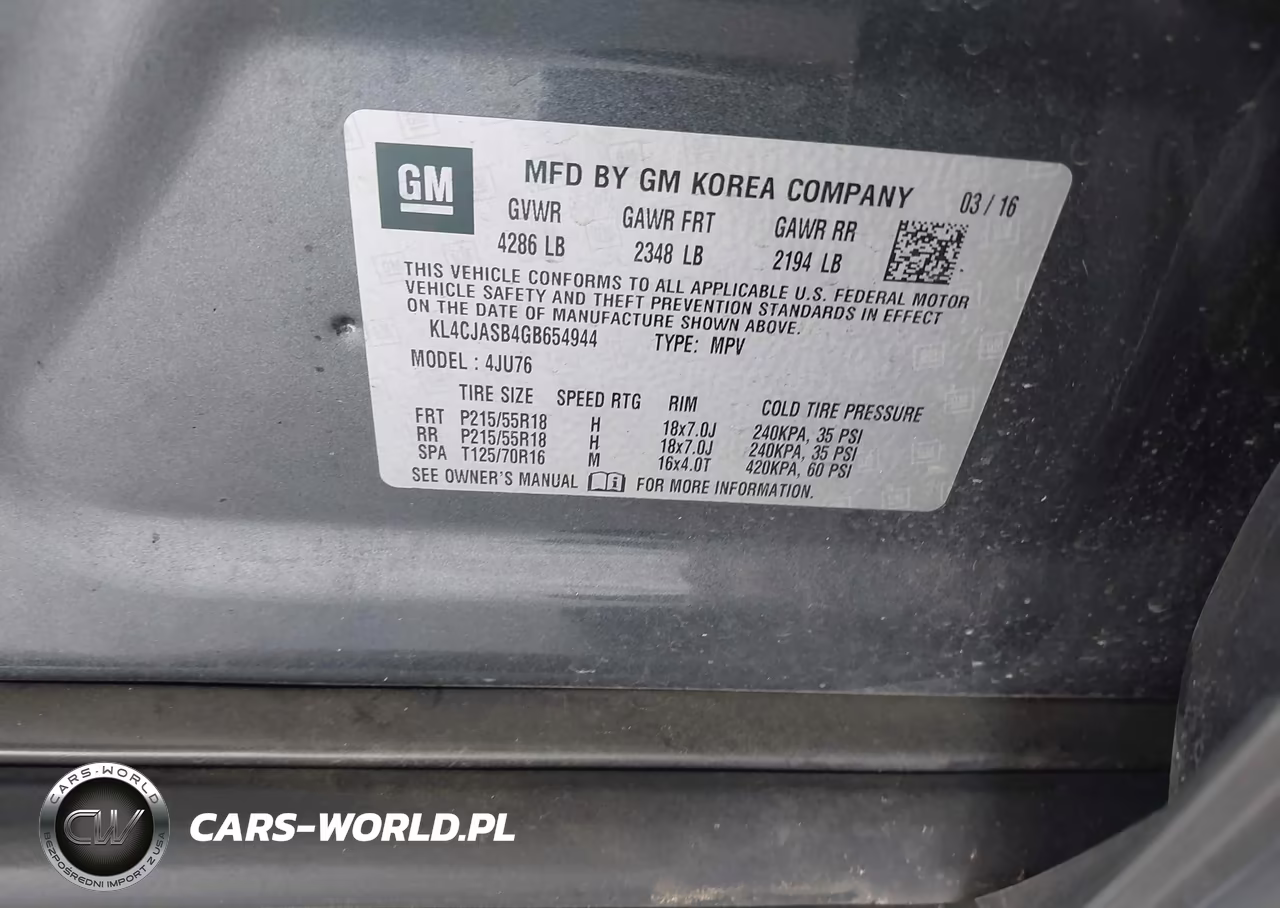 2016 Buick Encore VIN:KL4CJASB4GB654944 - 9