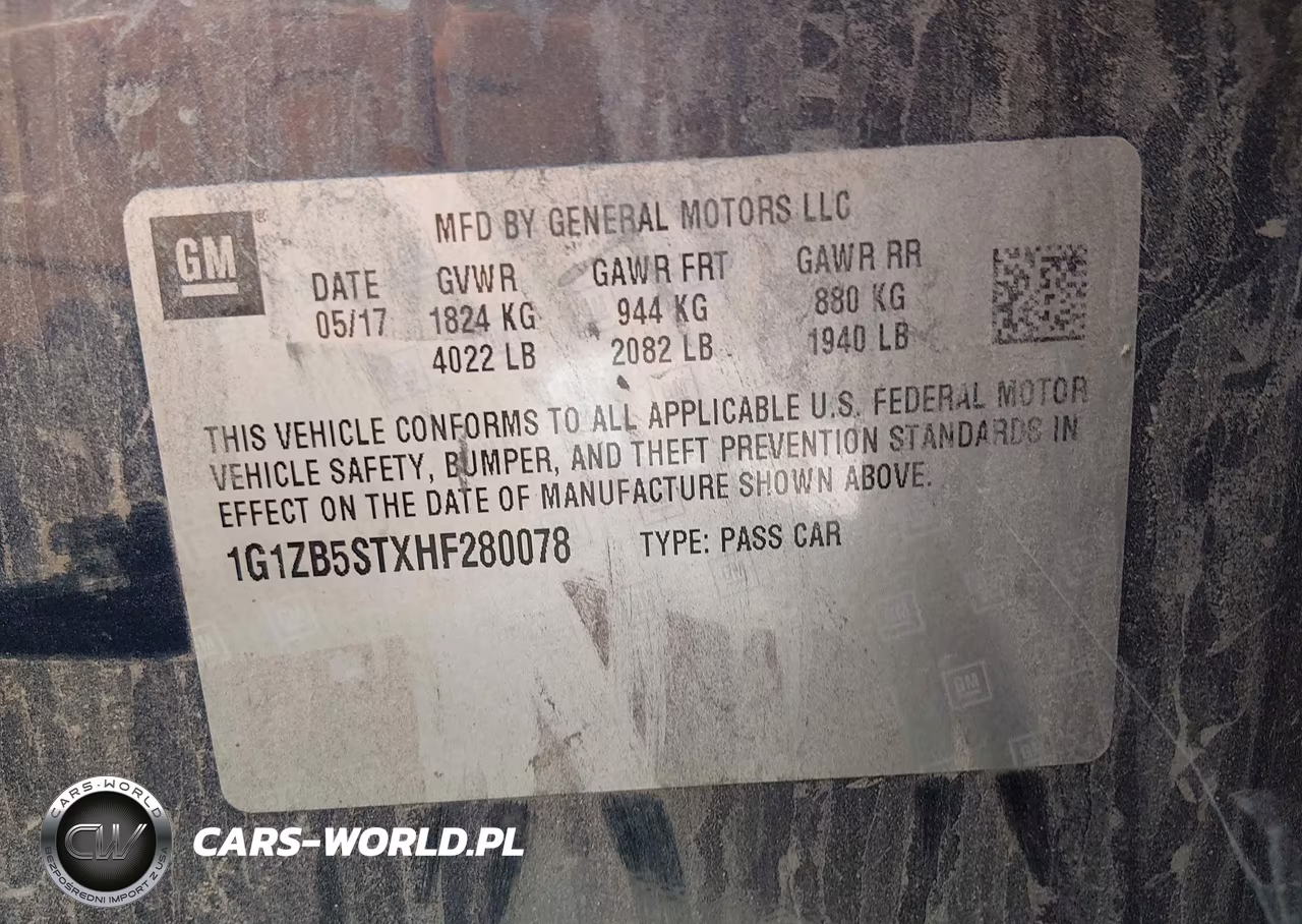 2017 Chevrolet Malibu Ls VIN:1G1ZB5STXHF280078 - 9
