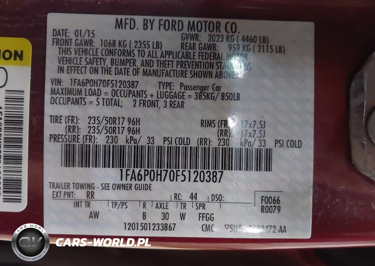 2015 Ford Fusion Se VIN:1FA6P0H70F5120387 - 9