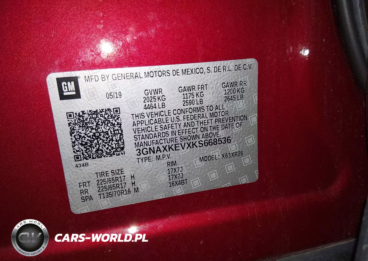2019 Chevrolet Equinox Lt VIN:3GNAXKEVXKS668536 - 9