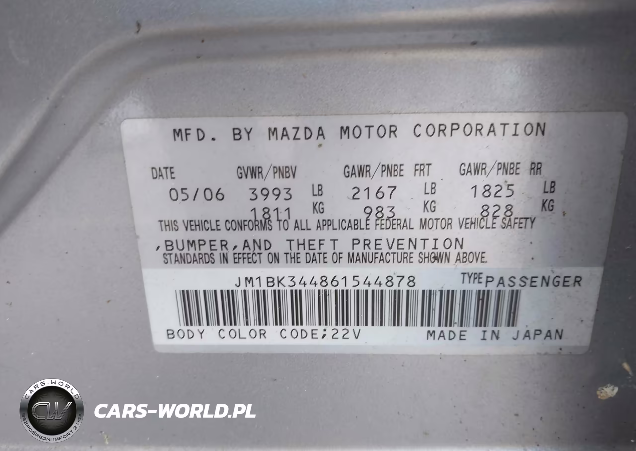 2006 Mazda Mazda3 S Touring VIN:JM1BK344861544878 - 9