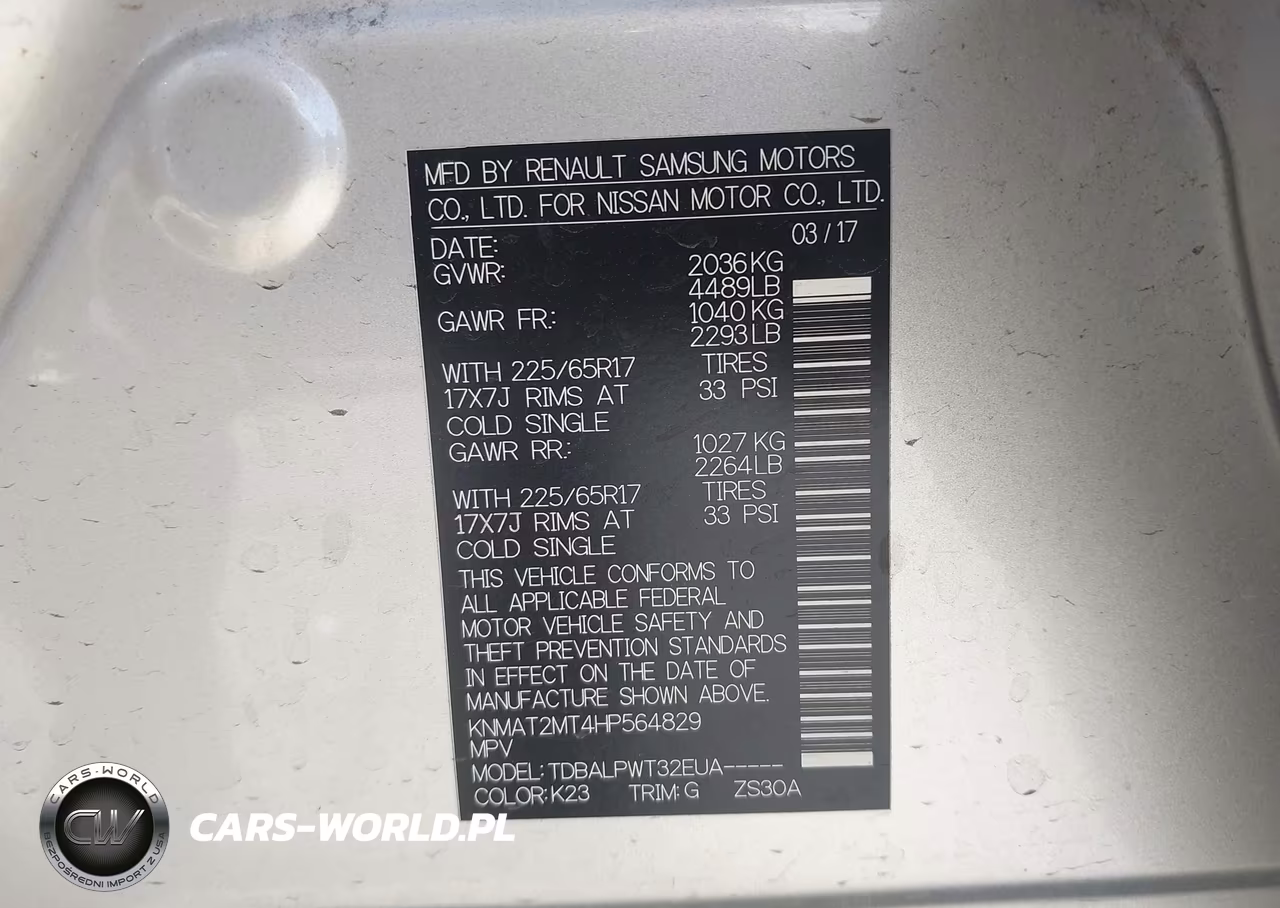 2017 Nissan Rogue S VIN:KNMAT2MT4HP564829 - 9