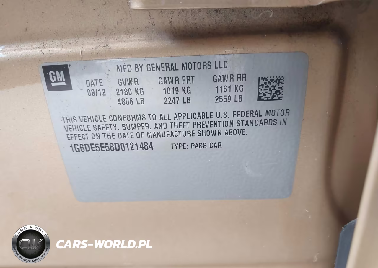 2013 Cadillac Cts Luxury VIN:1G6DE5E58D0121484 - 9