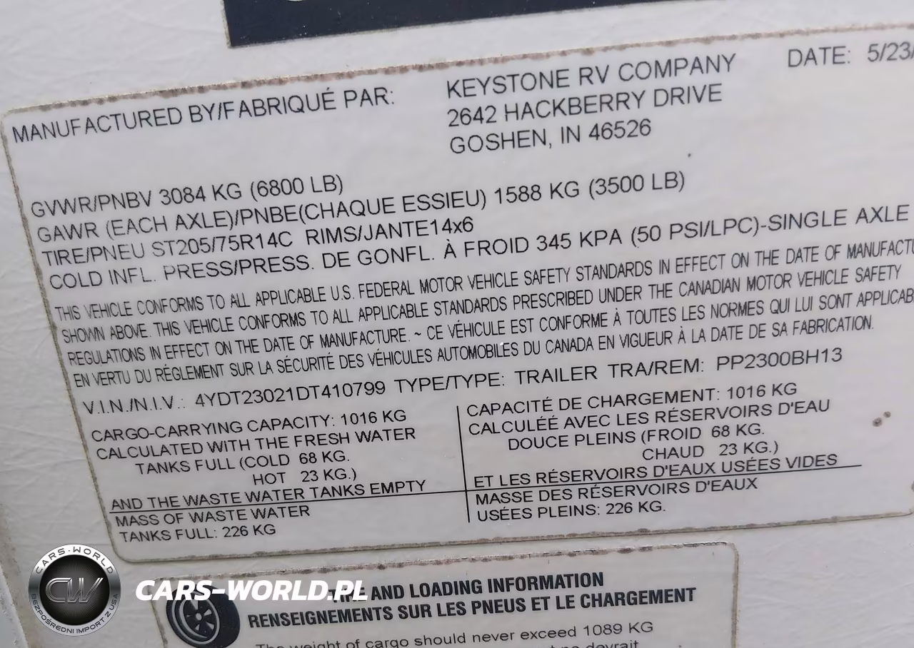 2013 Keystone Rv Other VIN:4YDT23021DT410799 - 9
