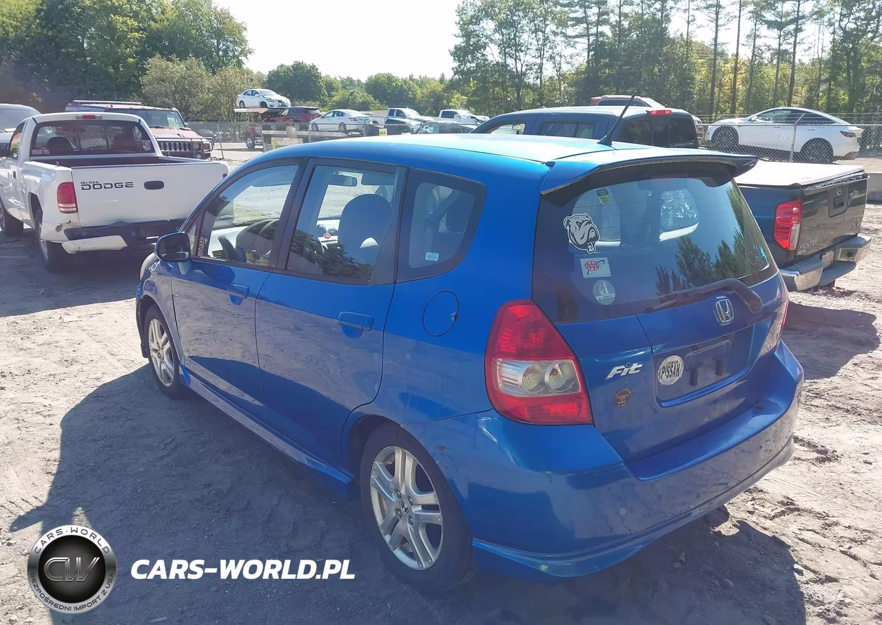 2007 Honda Fit Sport VIN:JHMGD38627S053843 - 3