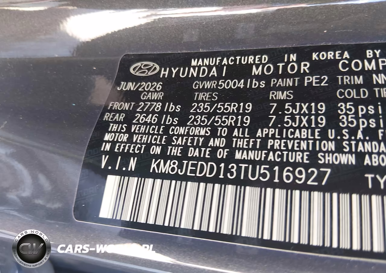 2026 Hyundai Tucson Hybrid Limited VIN:KM8JEDD13TU516927 - 9
