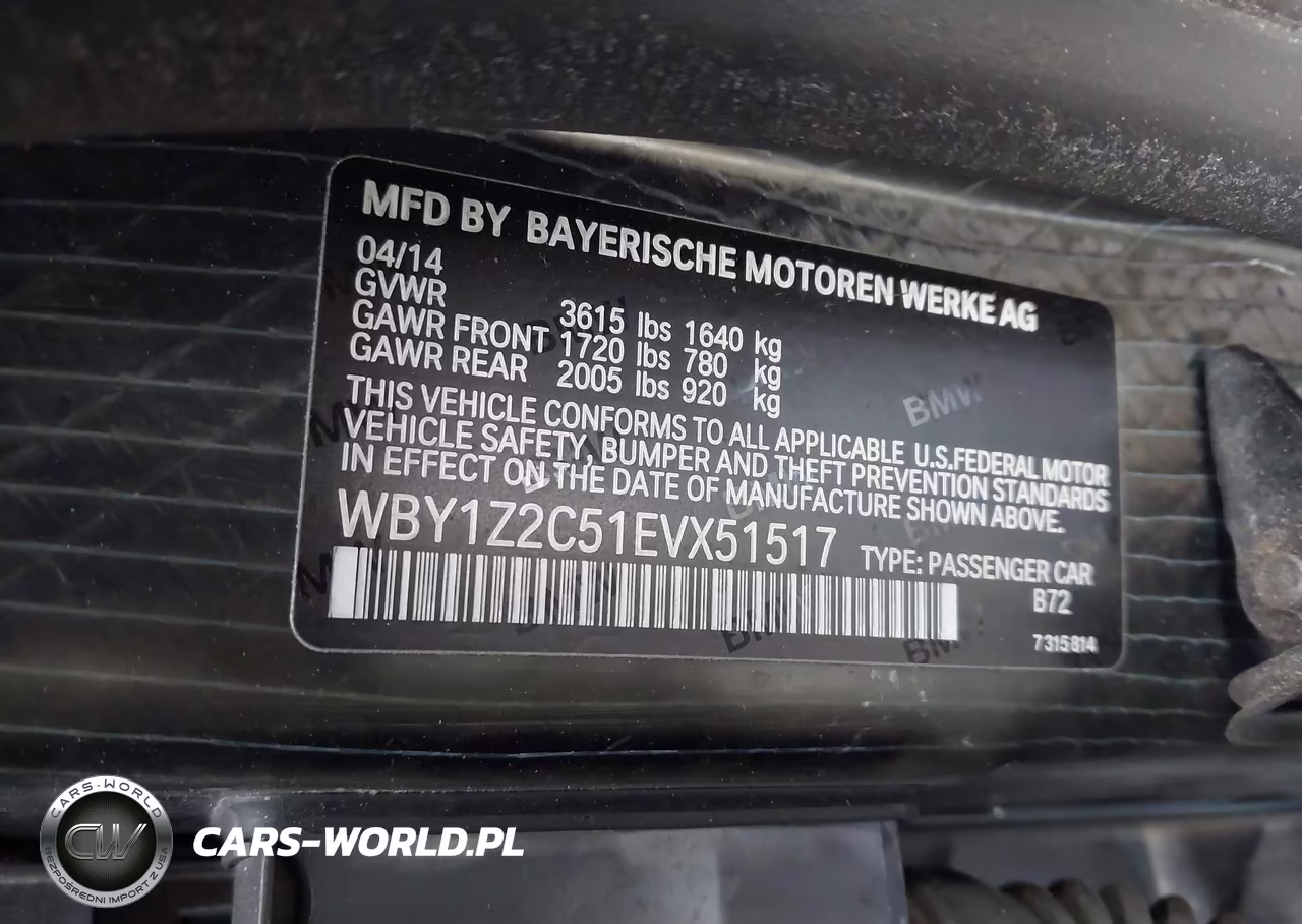2014 BMW I3 VIN:WBY1Z2C51EVX51517 - 9