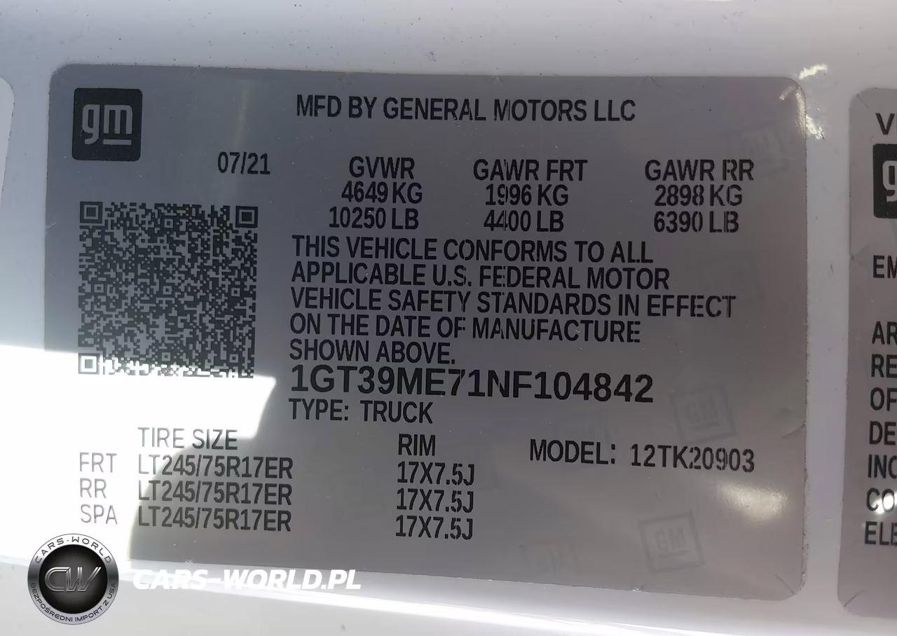 2022 GMC Sierra 2500Hd 4Wd Long Bed Sle VIN:1GT39ME71NF104842 - 8