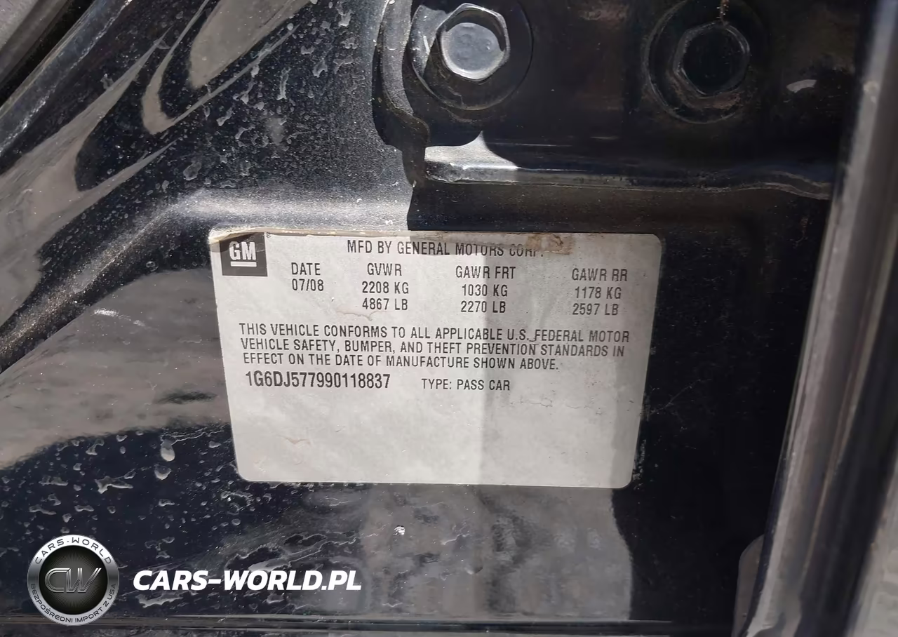 2009 Cadillac Cts Standard VIN:1G6DJ577990118837 - 9