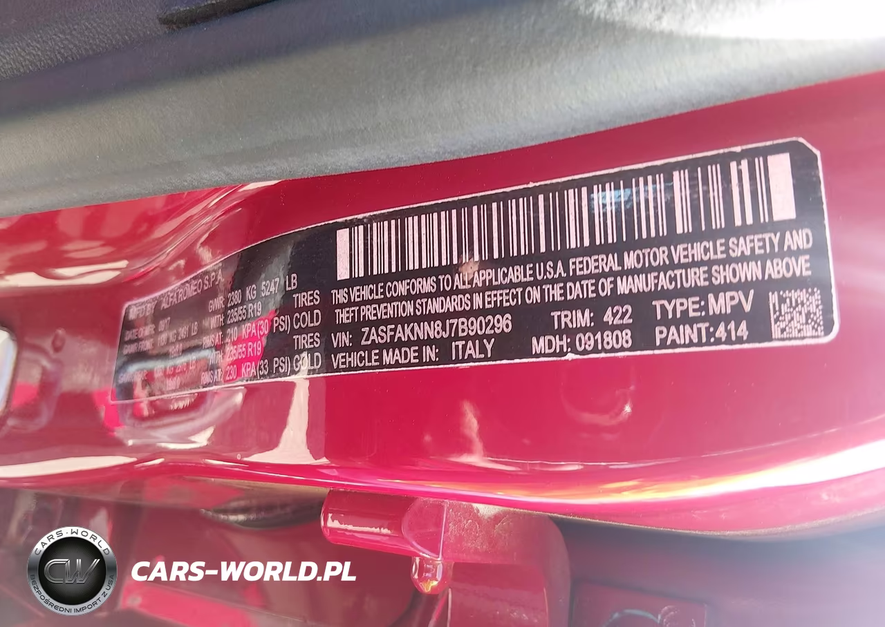 2018 Alfa Romeo Stelvio Ti Sport Awd VIN:ZASFAKNN8J7B90296 - 9