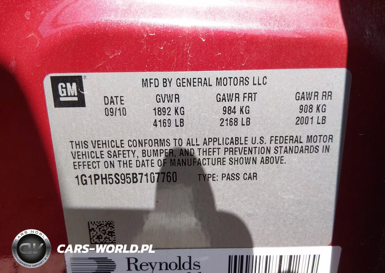 2011 Chevrolet Cruze Ltz VIN:1G1PH5S95B7107760 - 9