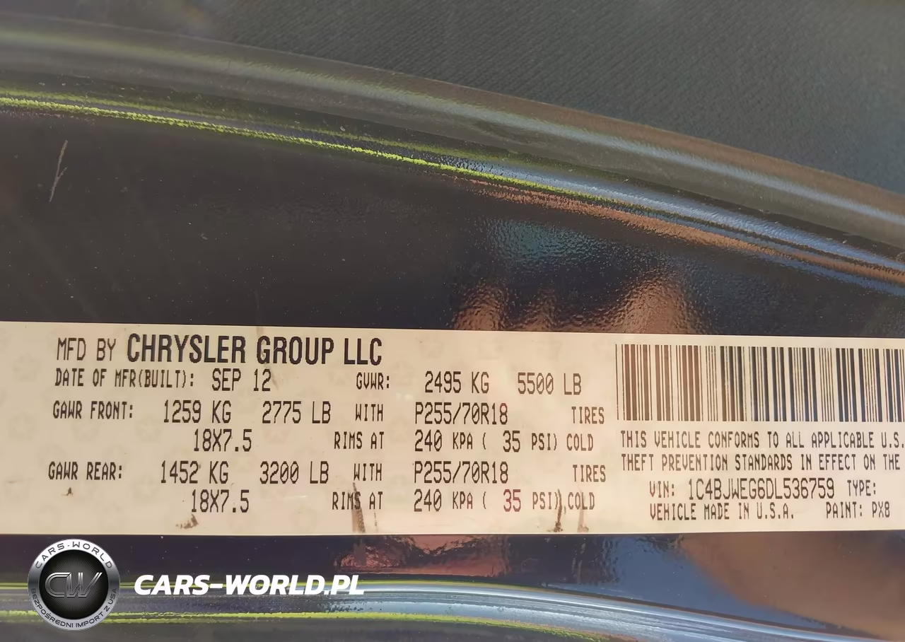 2013 Jeep Wrangler Unlimited Sahara VIN:1C4BJWEG6DL536759 - 9