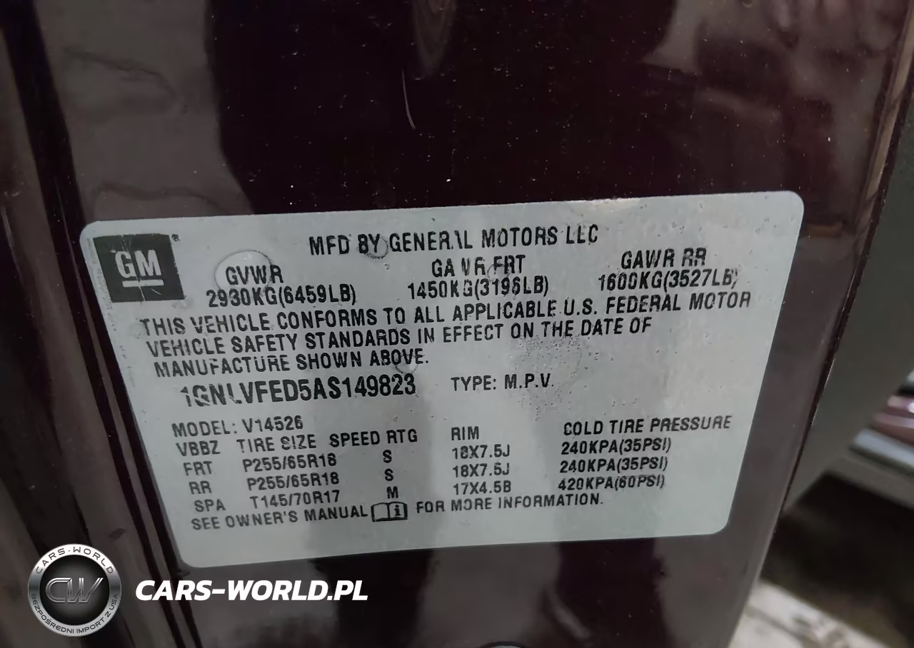 2010 Chevrolet Traverse Lt VIN:1GNLVFED5AS149823 - 9