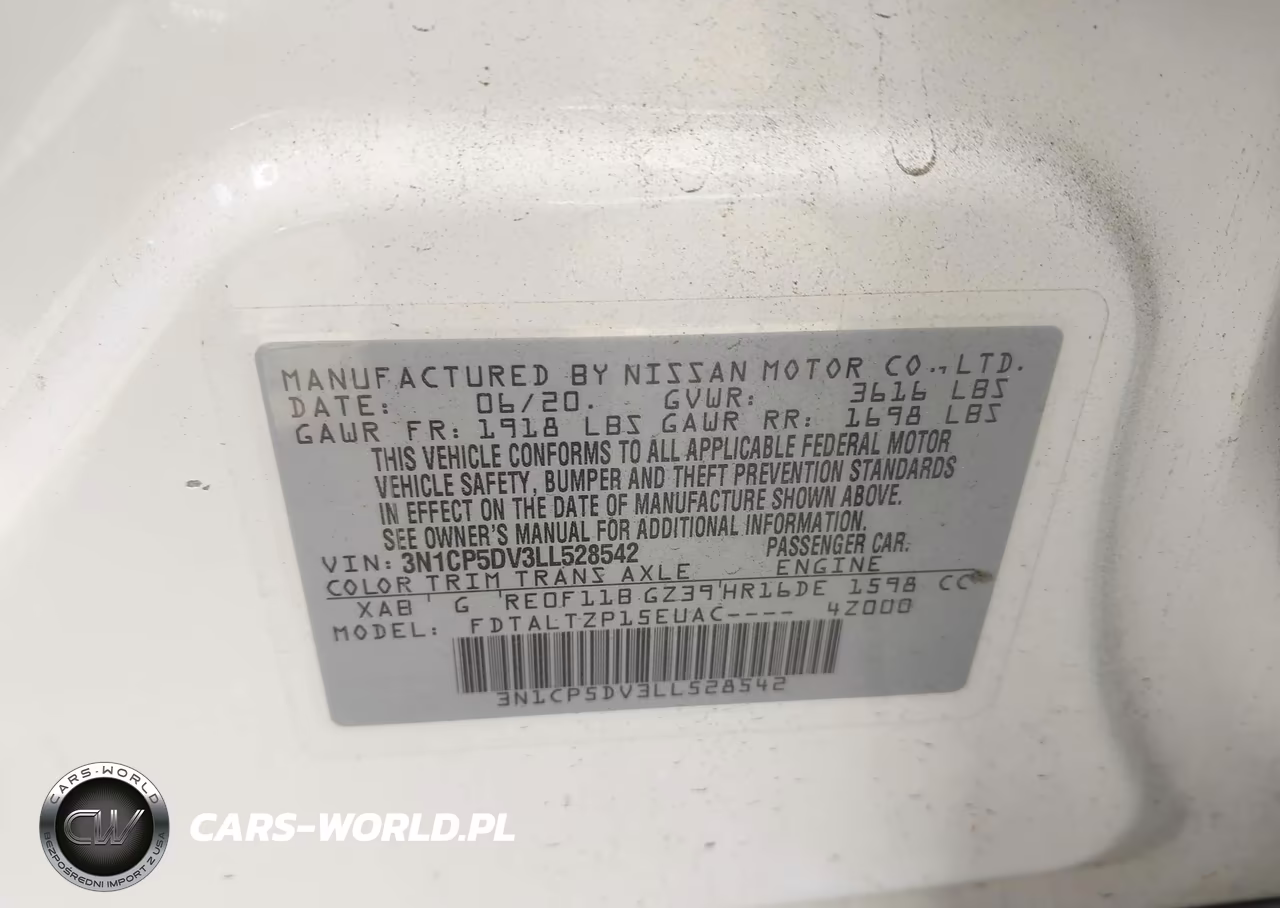 2020 Nissan Kicks Sr Xtronic Cvt VIN:3N1CP5DV3LL528542 - 9