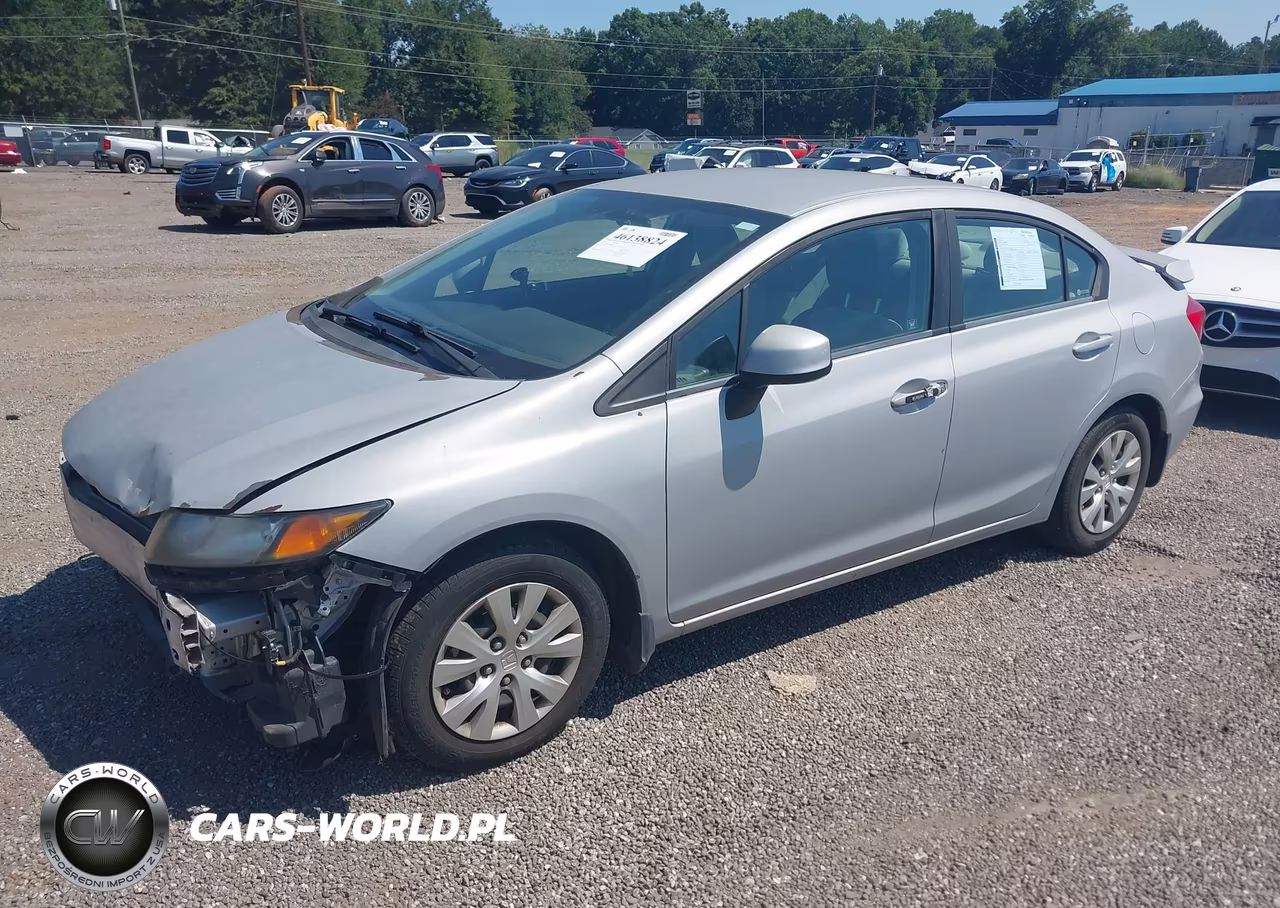 2012 Honda Civic Lx VIN:2HGFB2F58CH563267 - 2