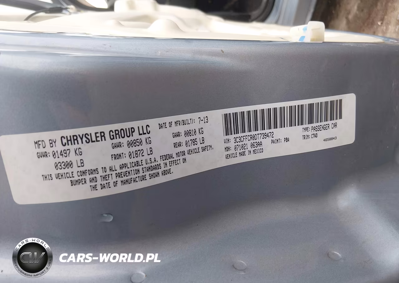 2013 Fiat 500 Lounge VIN:3C3CFFCR0DT739472 - 9