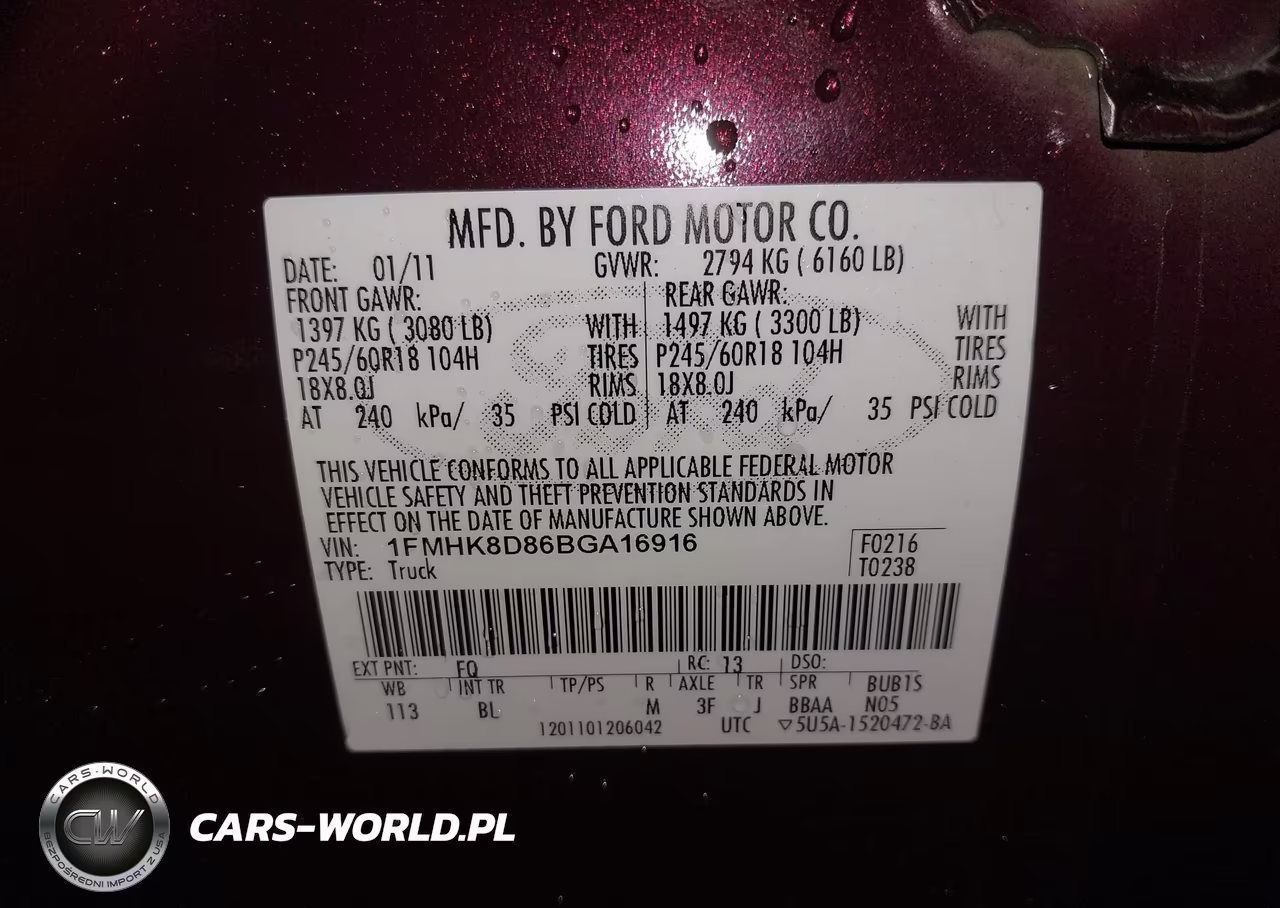 2011 Ford Explorer Xlt VIN:1FMHK8D86BGA16916 - 9
