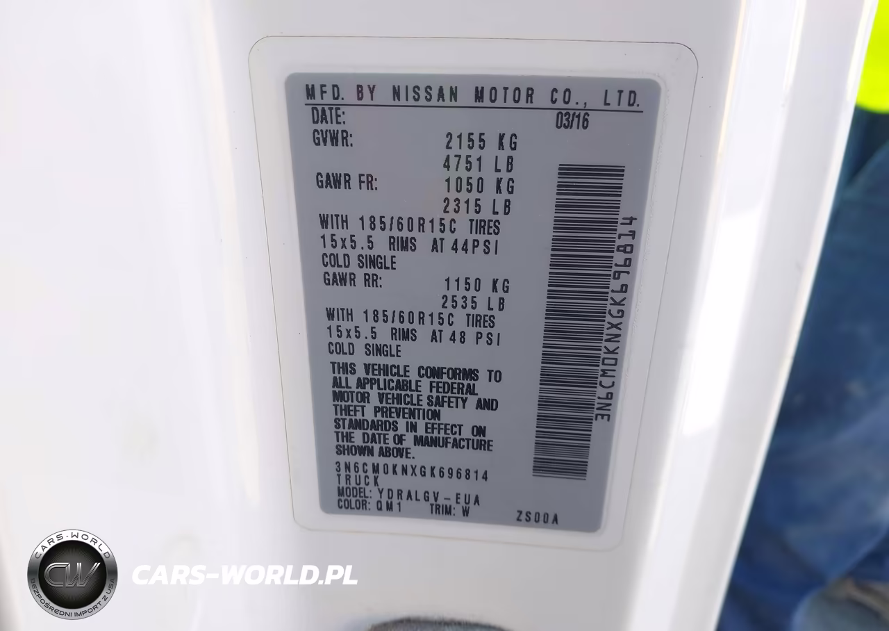 2016 Nissan Nv200 Sv VIN:3N6CM0KNXGK696814 - 9