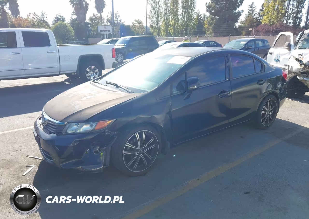 2012 Honda Civic Lx VIN:2HGFB2F55CH590703 - 2