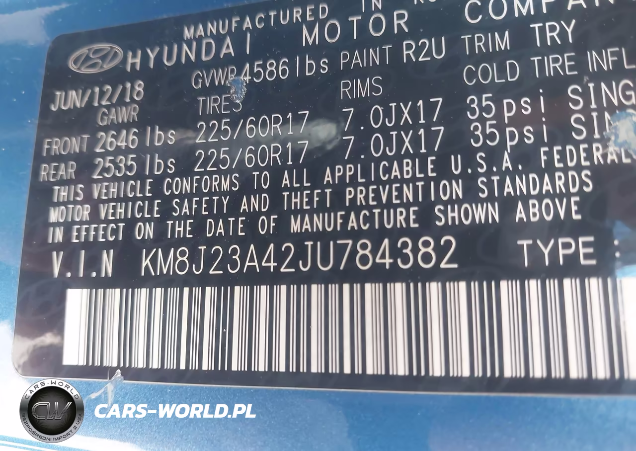 2018 Hyundai Tucson Se VIN:KM8J23A42JU784382 - 9