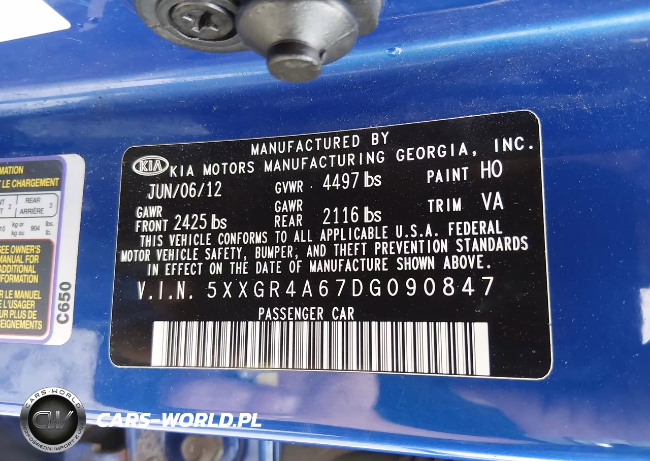 2013 Kia Optima Sx VIN:5XXGR4A67DG090847 - 9