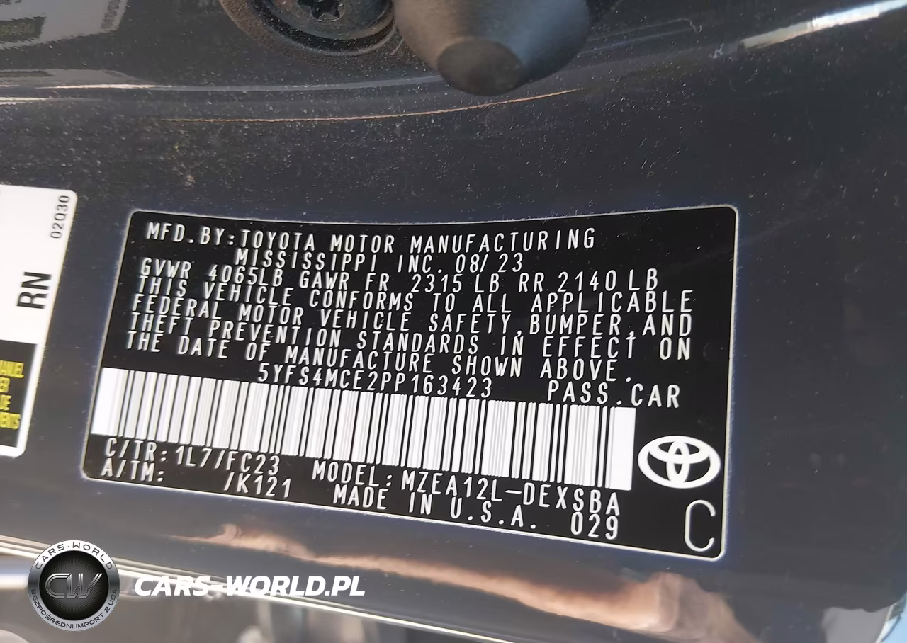 2023 Toyota Corolla Se VIN:5YFS4MCE2PP163423 - 9