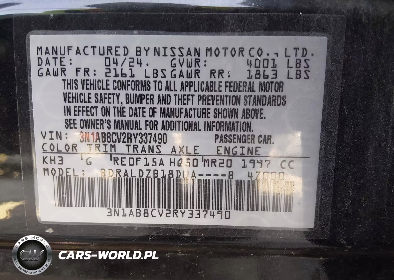 2024 Nissan Sentra Sv Xtronic Cvt VIN:3N1AB8CV2RY337490 - 9