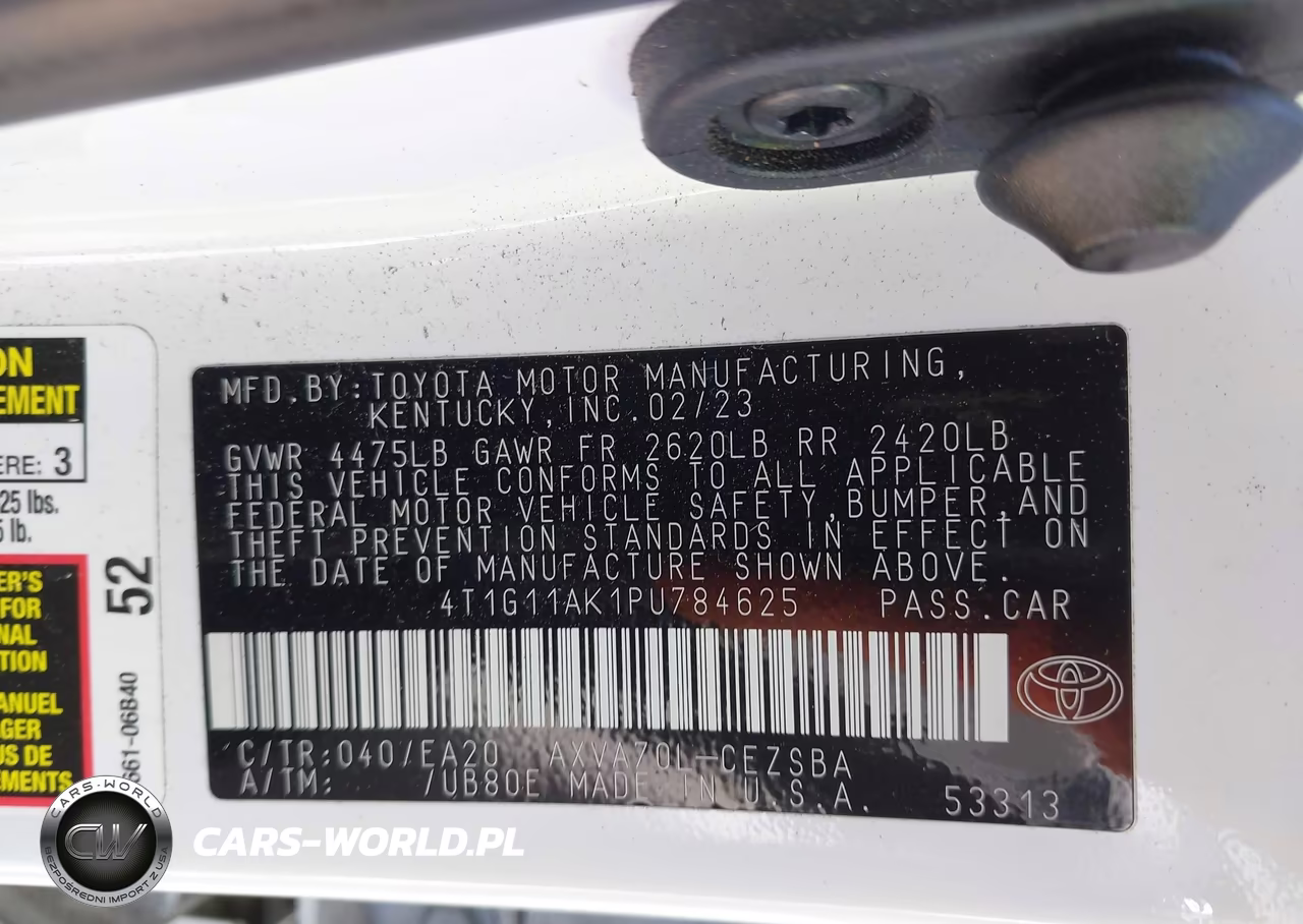 2023 Toyota Camry Se VIN:4T1G11AK1PU784625 - 9