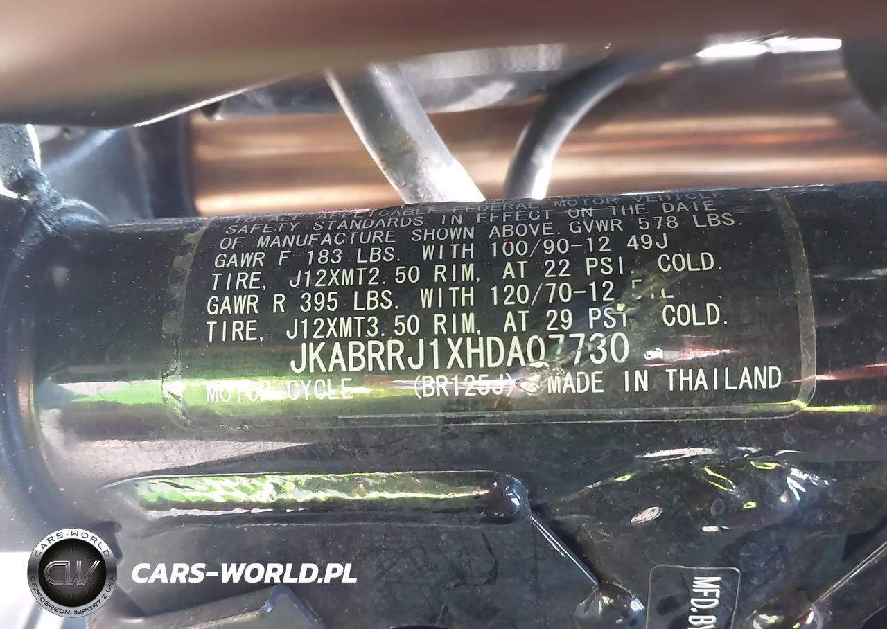 2017 Kawasaki Br125 J VIN:JKABRRJ1XHDA07730 - 10