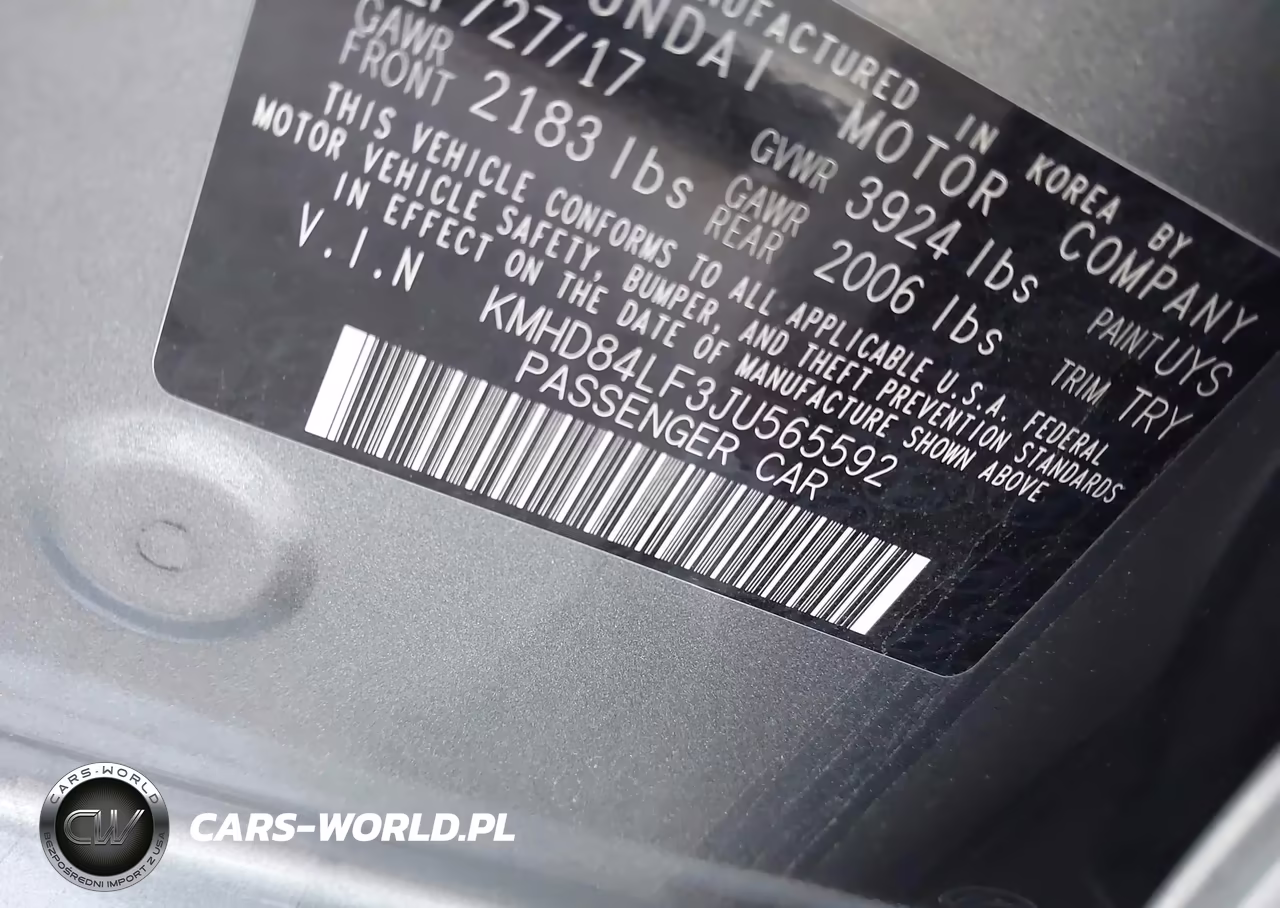 2018 Hyundai Elantra Limited VIN:KMHD84LF3JU565592 - 9