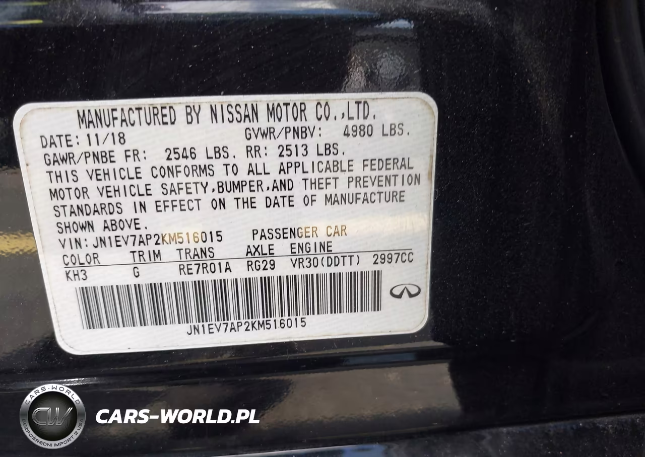 2019 Infiniti Q50 3.0T Luxe VIN:JN1EV7AP2KM516015 - 9