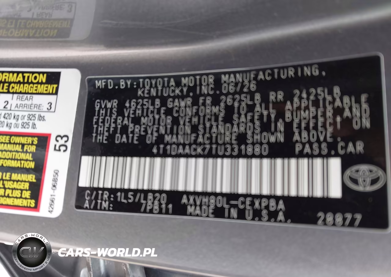 2026 Toyota Camry Xse VIN:4T1DAACK7TU331880 - 9