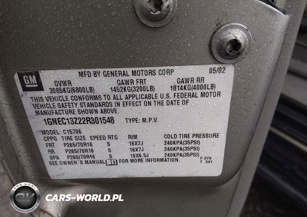 2002 Chevrolet Tahoe Lt VIN:1GNEC13Z22R301548 - 9
