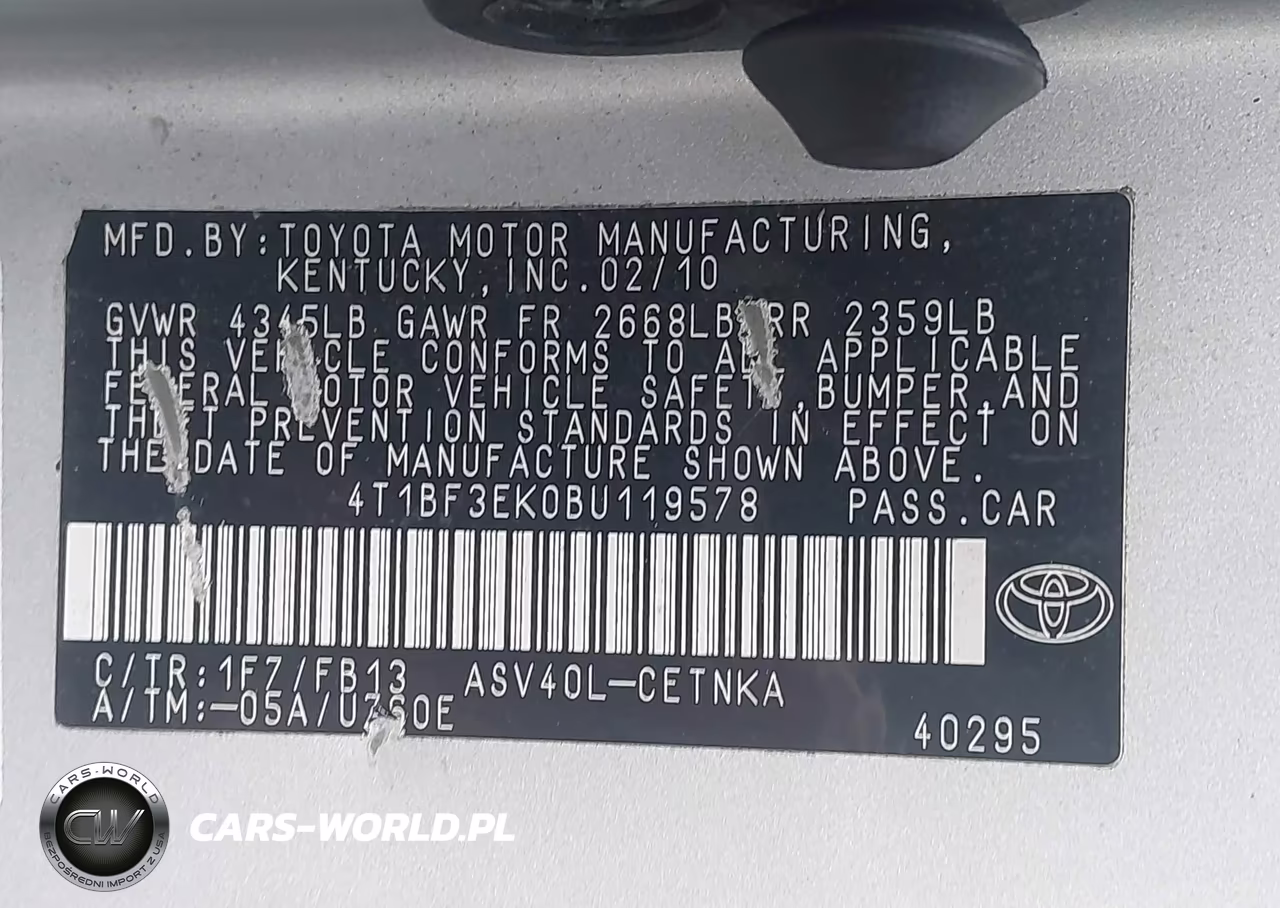 2011 Toyota Camry Le VIN:4T1BF3EK0BU119578 - 9