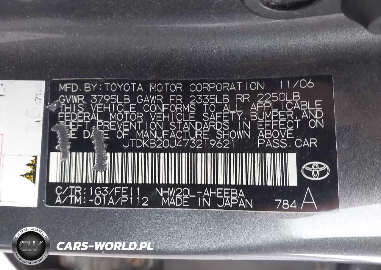 2007 Toyota Prius VIN:JTDKB20U473219621 - 9