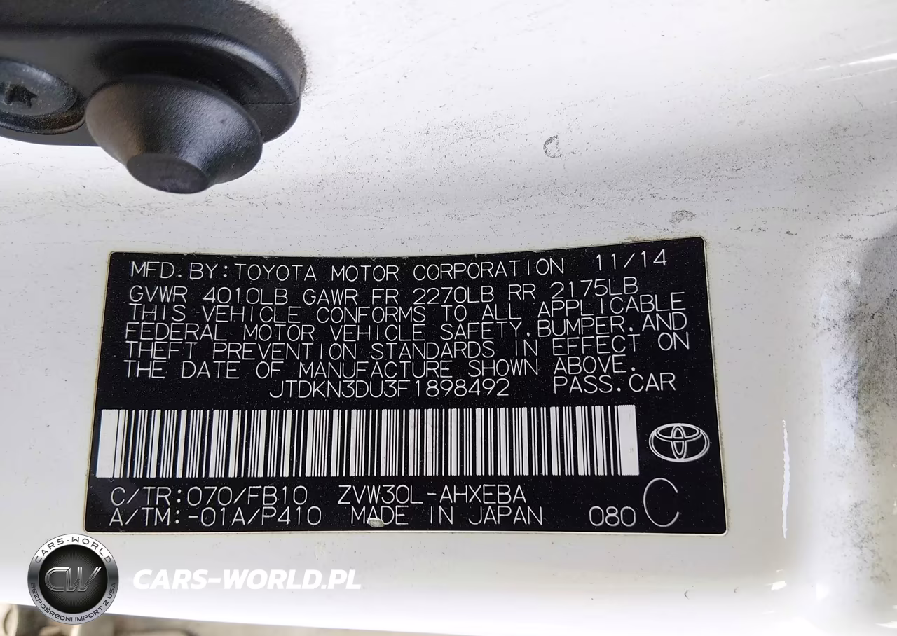 TOYOTA PRIUS VIN:JTDKN3DU3F1898492 - 9