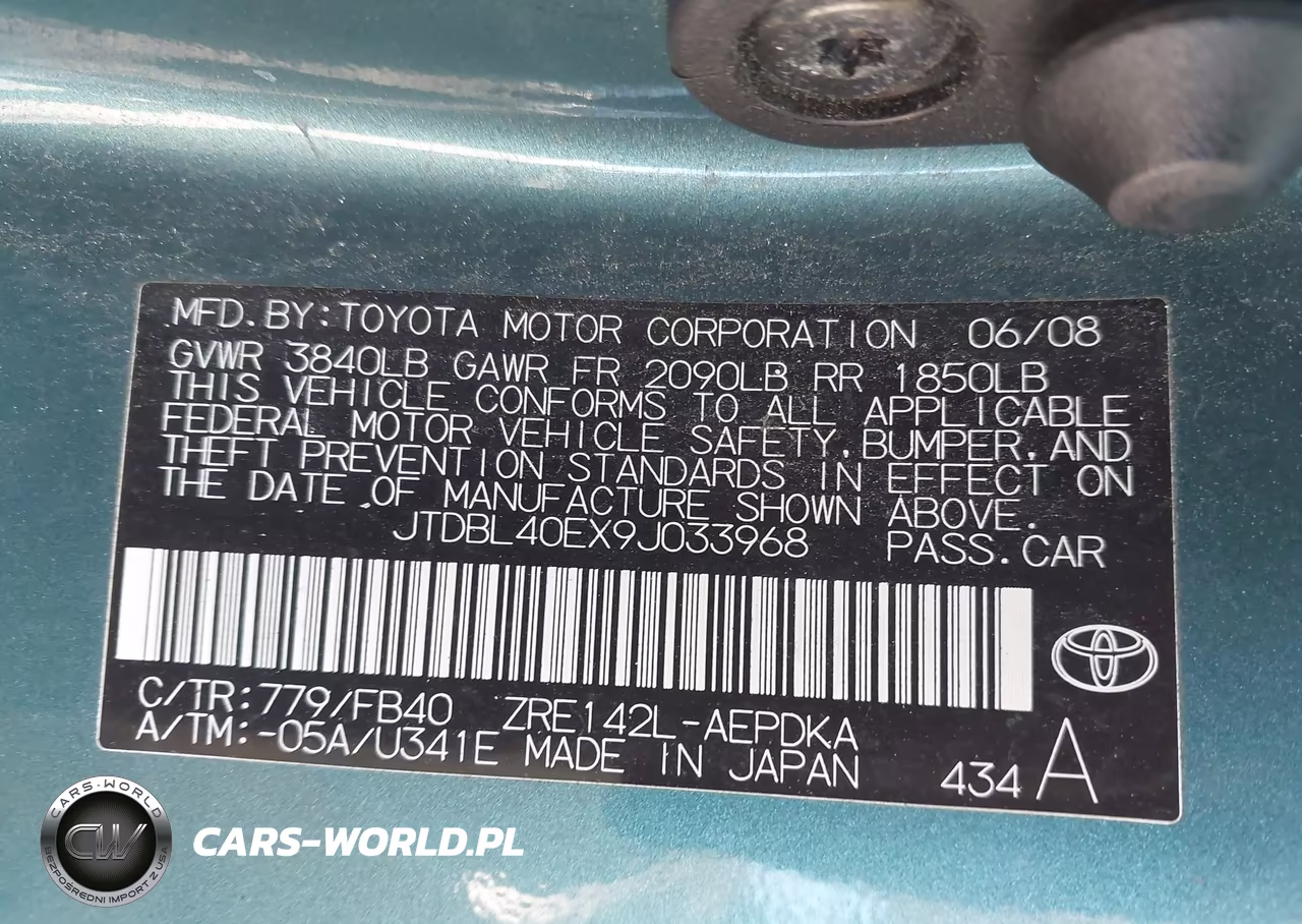 2009 Toyota Corolla Le VIN:JTDBL40EX9J033968 - 9